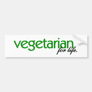 Pegatina Para Coche Vegetariano para la vida