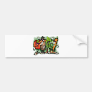 Pegatina Para Coche Veggie Gang