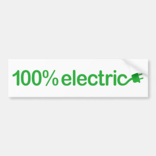Pegatina Para Coche Vehículo de coche eléctrico 100 por ciento EV