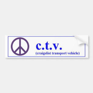 Pegatina Para Coche Vehículo de transporte del craigslist de la TVC