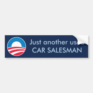 Pegatina Para Coche Vendedor de coches usado (Obama)