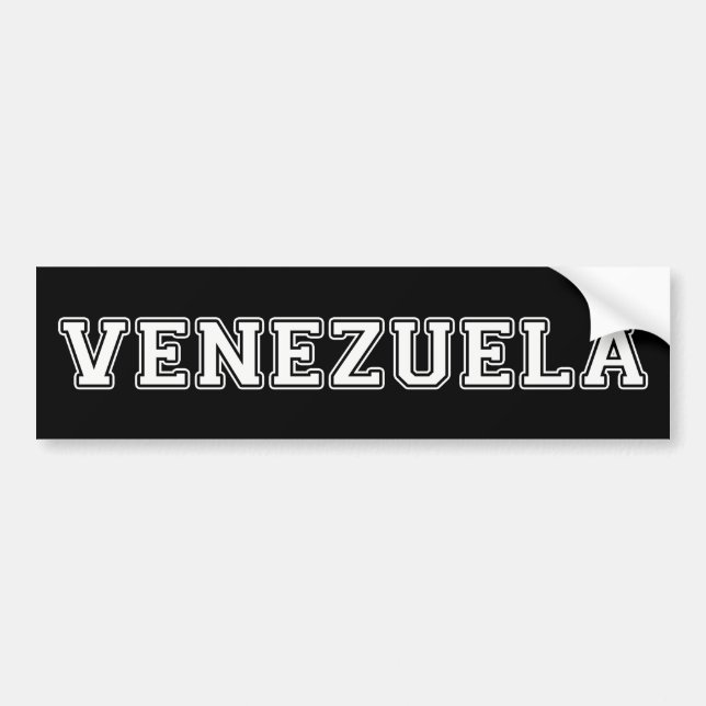 Pegatina Para Coche Venezuela (Frente)