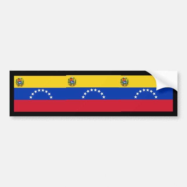 Pegatina Para Coche Venezuela, Venenzuela (Frente)