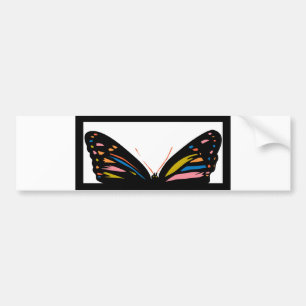 Pegatina Para Coche Ventana de la mariposa