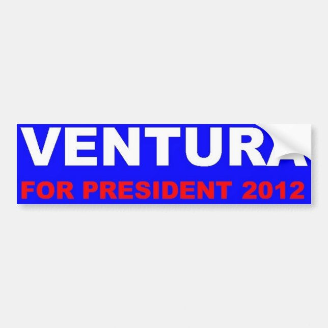 Pegatina Para Coche Ventura para el presidente 2012 (Frente)