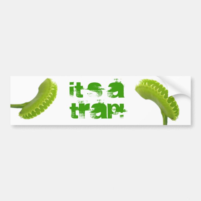 Pegatina Para Coche Venus Fly Trap (Frente)