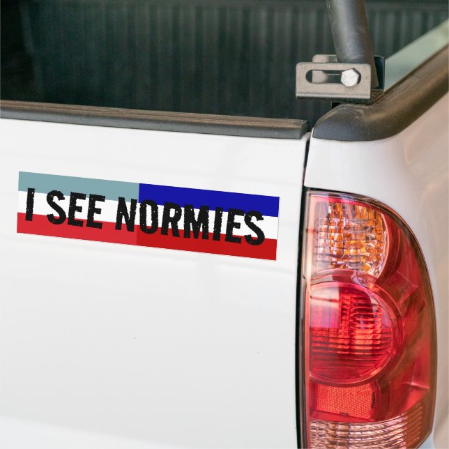 Pegatina Para Coche Veo Normies (En Camión)