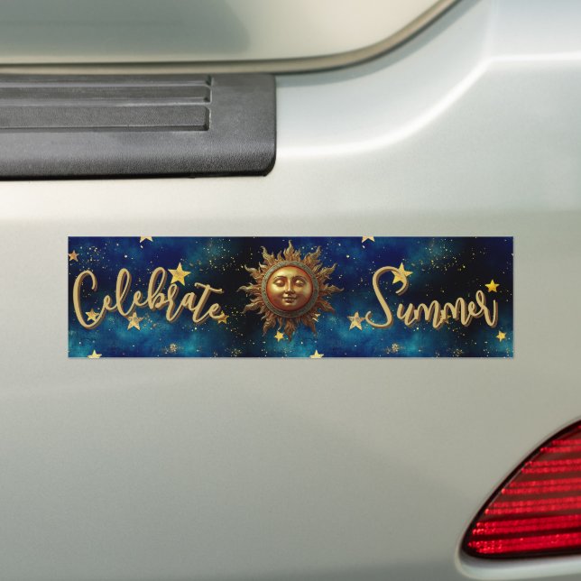Pegatina Para Coche Verano Celestial Celebrar Verano  (en coche)