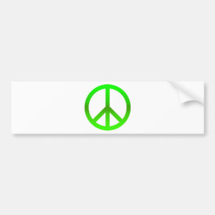 Pegatina Para Coche Verde del símbolo de paz