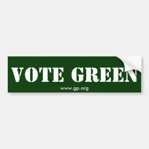 PEGATINA PARA COCHE VERDE DEL VOTO