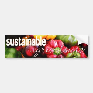 Pegatina Para Coche Verdura de la agricultura sostenible