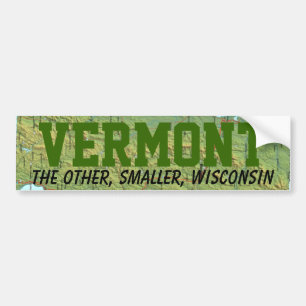Pegatina Para Coche Vermont: El otro Wisconsin más pequeño