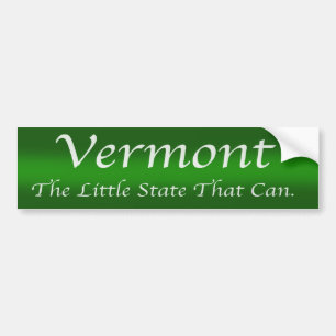 Pegatina Para Coche Vermont. El pequeño estado que puede.