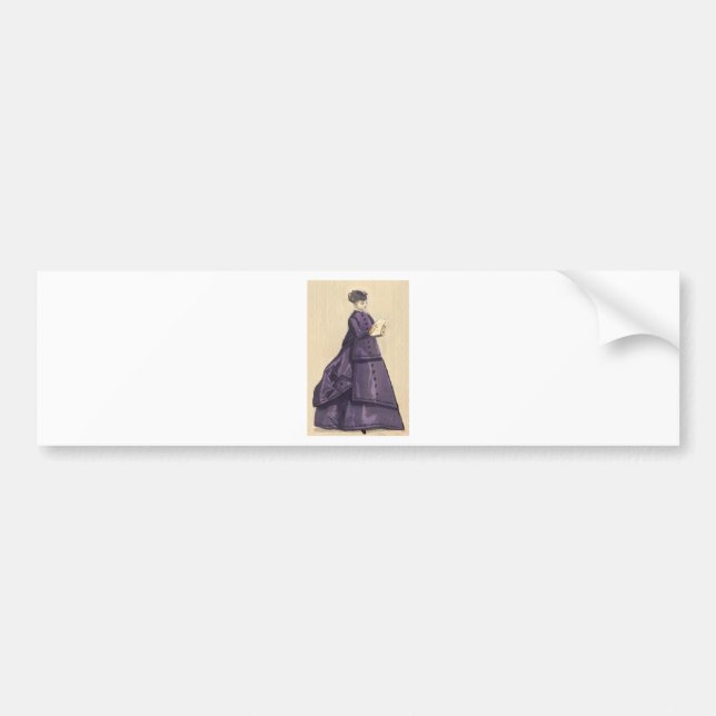 Pegatina Para Coche Vestido victoriano (Frente)