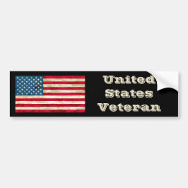 Pegatina Para Coche Veterano adhesivo de parachoques de bandera estado