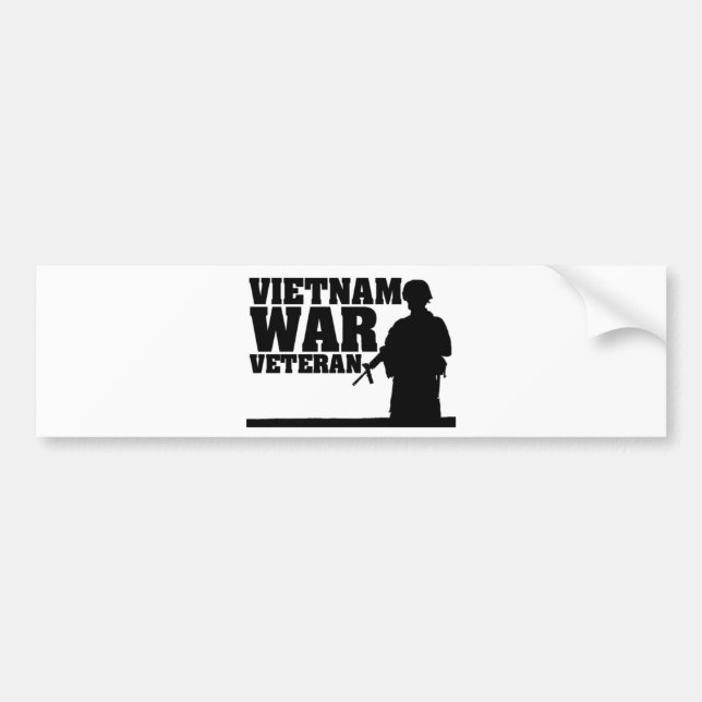 Pegatina Para Coche Veterano de guerra de Vietnam (Frente)