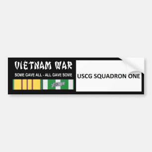 PEGATINA PARA COCHE VETERANO DE GUERRA DE VIETNAM DE LA ESCUADRILLA