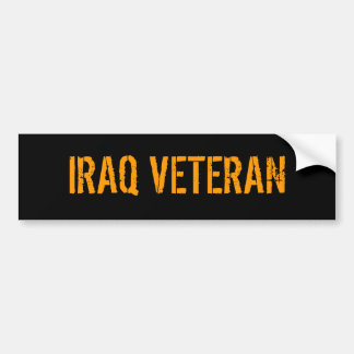 PEGATINA PARA COCHE VETERANO DE IRAQ