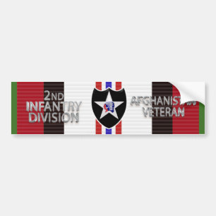 Pegatina Para Coche Veterano de la 2ª División de Infantería en Afgani
