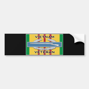 Pegatina Para Coche Veterano del CIB Vietnam