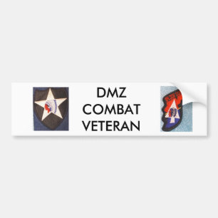 PEGATINA PARA COCHE VETERANO DEL COMBATE DE DMZ