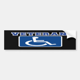 Pegatina Para Coche Veterano discapacitado