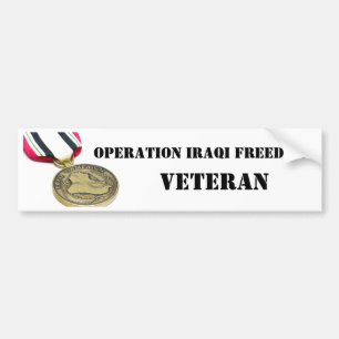 Pegatina Para Coche Veterano iraquí de la libertad de la operación