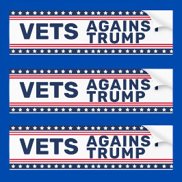 Pegatina Para Coche Veteranos Contra la Política de Trump