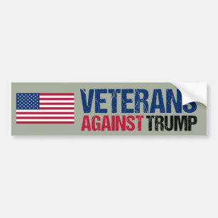 Pegatina Para Coche Veteranos contra la política Trump