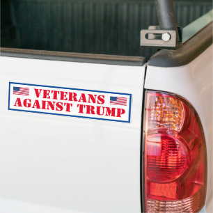 Pegatina Para Coche Veteranos contra Trump