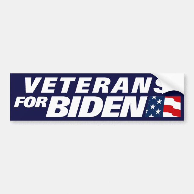 Pegatina Para Coche Veteranos De Biden 2024 (Frente)