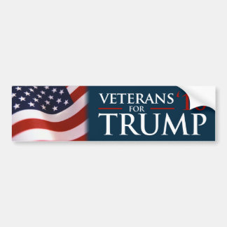 Pegatina Para Coche Veteranos de Donald Trump para el parachoque del