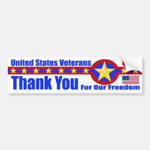 Pegatina Para Coche Veteranos de Estados Unidos