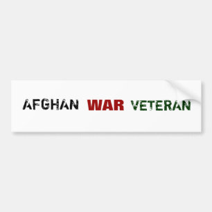 PEGATINA PARA COCHE VETERANOS DE GUERRA DE AFGANISTÁN