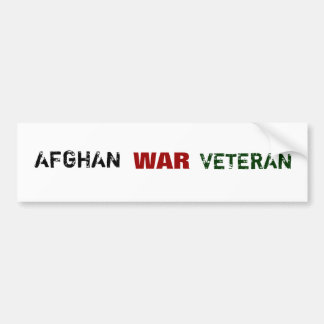 PEGATINA PARA COCHE VETERANOS DE GUERRA DE AFGANISTÁN