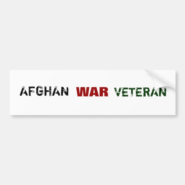 PEGATINA PARA COCHE VETERANOS DE GUERRA DE AFGANISTÁN (Frente)