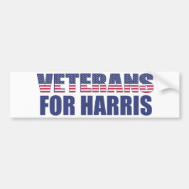 Pegatina Para Coche Veteranos de las elecciones Harris 2024