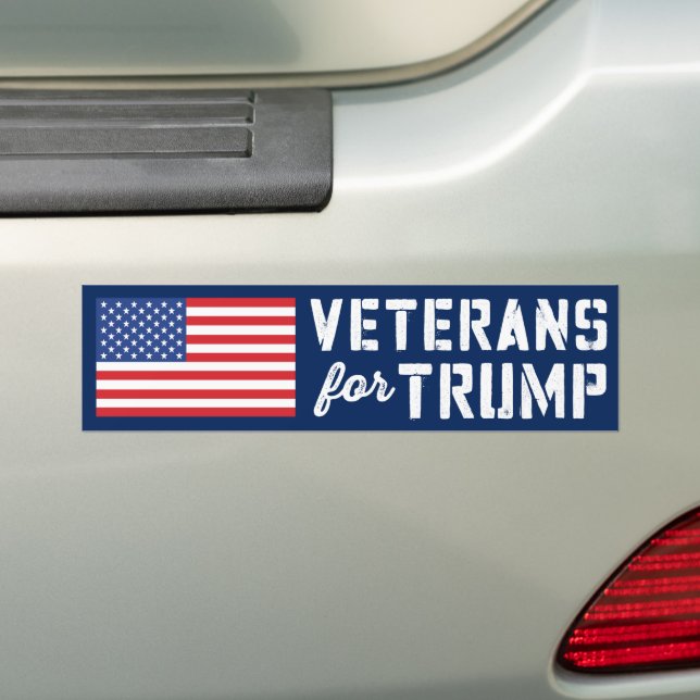 Pegatina Para Coche Veteranos De Trump 2024 (en coche)
