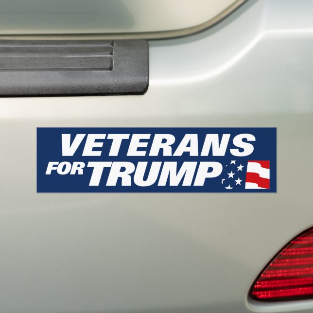 Pegatina Para Coche Veteranos De Trump 2024 (en coche)