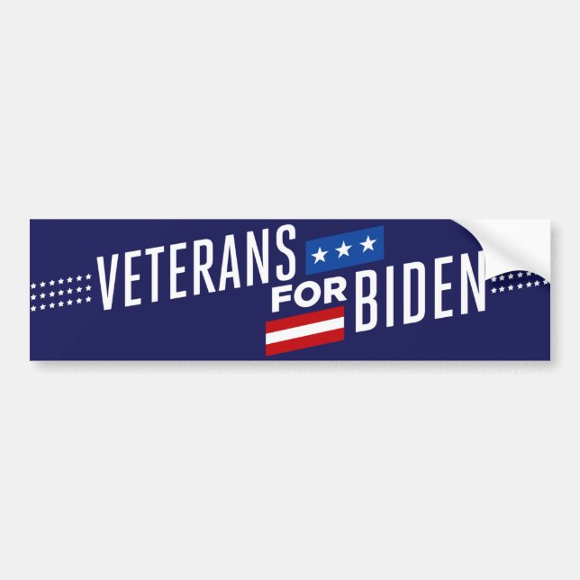 Pegatina Para Coche Veteranos para Biden 2024 (Frente)