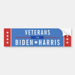 PEGATINA PARA COCHE VETERANOS PARA BIDEN HARRIS 2020 PRESIDENTE