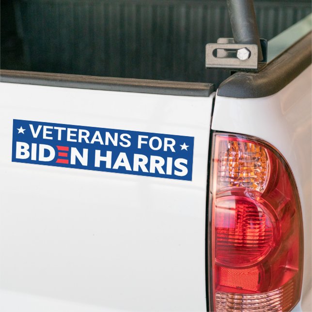 Pegatina Para Coche Veteranos para el Personalizado Biden Harris (En Camión)