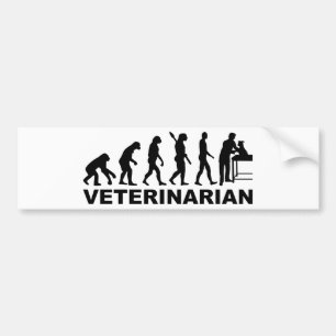Pegatina Para Coche Veterinario de la evolución