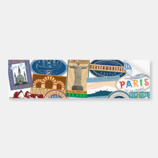 Pegatina Para Coche Viajero de mundo