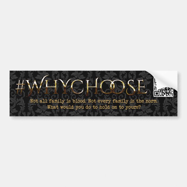 Pegatina Para Coche Victorian del #WhyChoose floral (Frente)