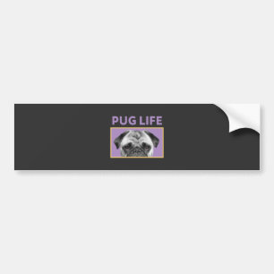Pegatina Para Coche Vida de Pug
