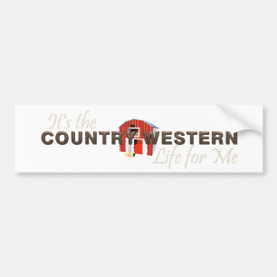 Pegatina Para Coche Vida occidental de TEL Country