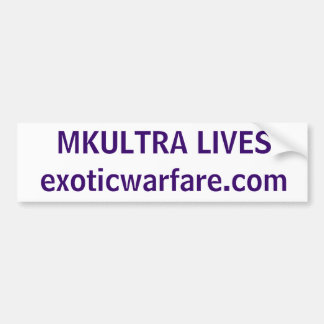 Pegatina Para Coche ¡VIDAS DE MKULTRA! exoticwarfare.com