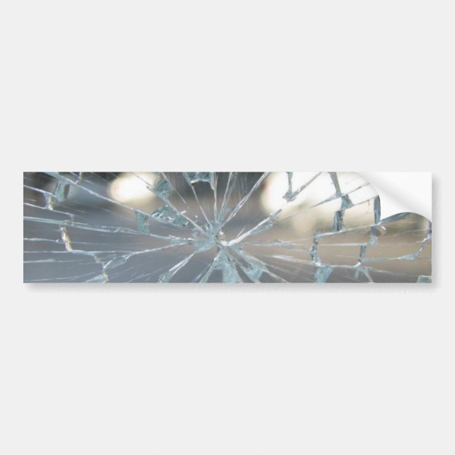 Pegatina Para Coche Vidrio roto (Frente)