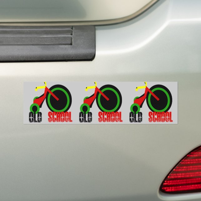 Pegatina Para Coche Vieja Escuela (en coche)